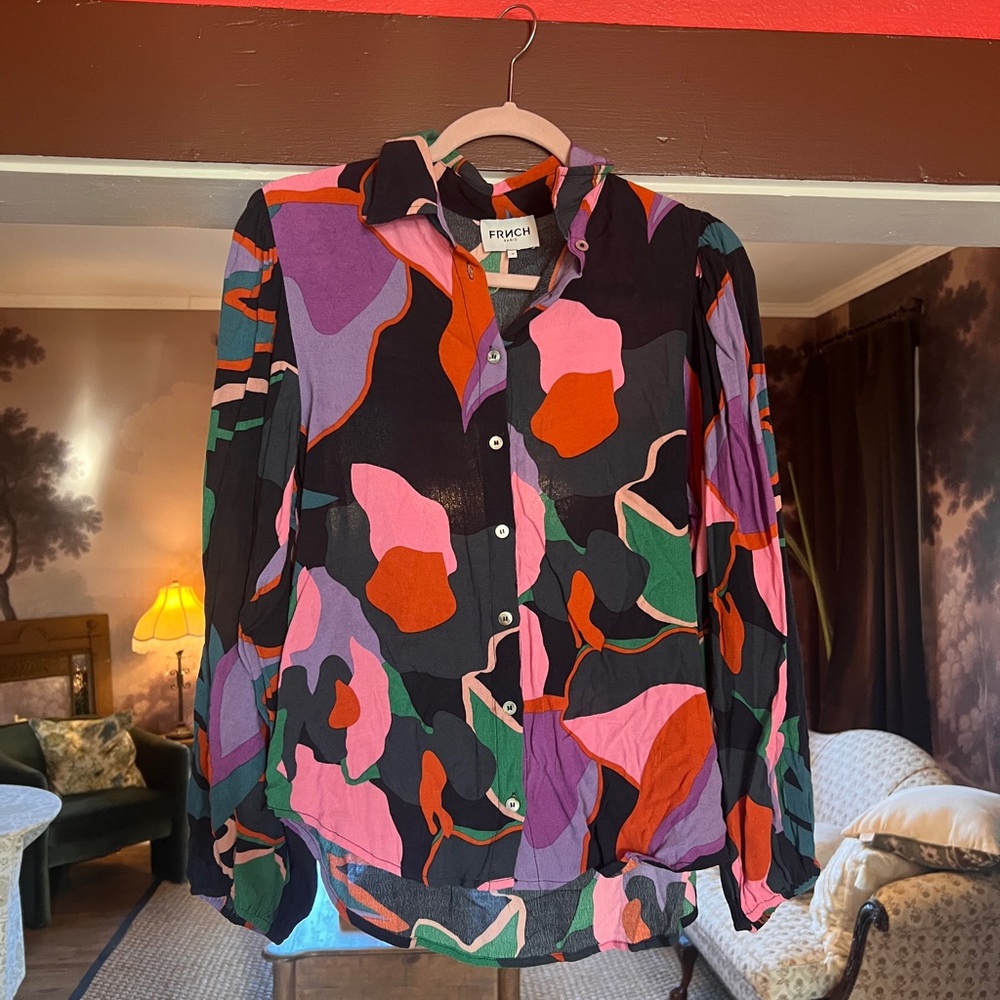 FRNCH Multicolor Abstract Shirt